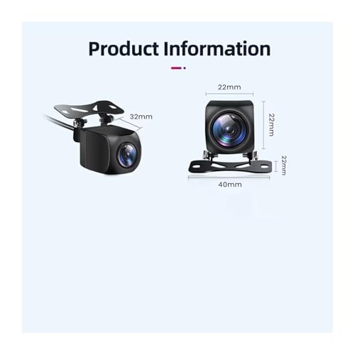 1080P AHD Car Rear View Camera with Radar Alarm, Waterproof & 145° Wide Angle
