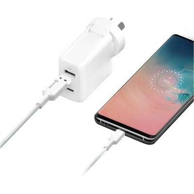 ELPCA201-WH USB Charging & Data Cable 3A 480 Mbps 1m White