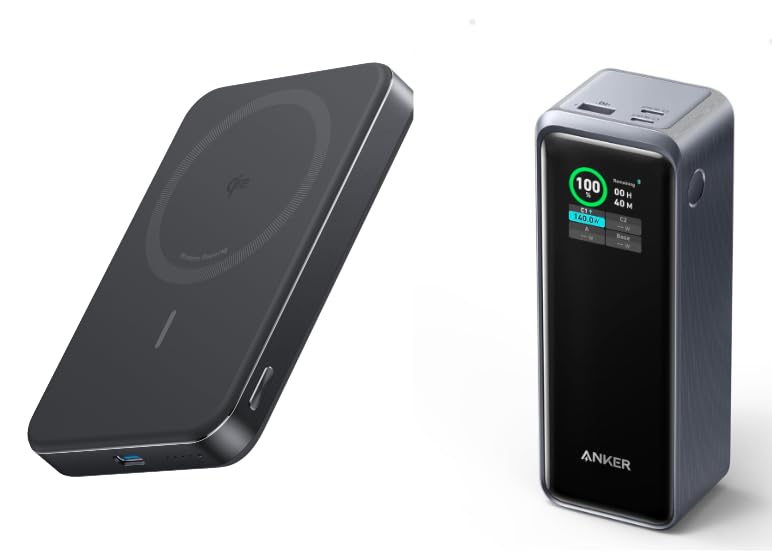 Ultra-Slim 10000mAh Magnetic Power Bank with 3-Port 250W Fast Charging
