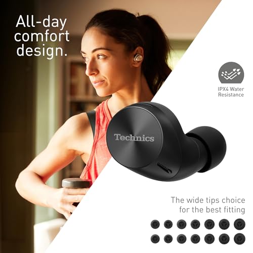 Technics EAH-AZ60M2 - Wireless in-Ear Noise-Cancelling Headphones (Black)