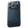 Vintage Leather Case for iPhone 17 Series with Full Lens Protection