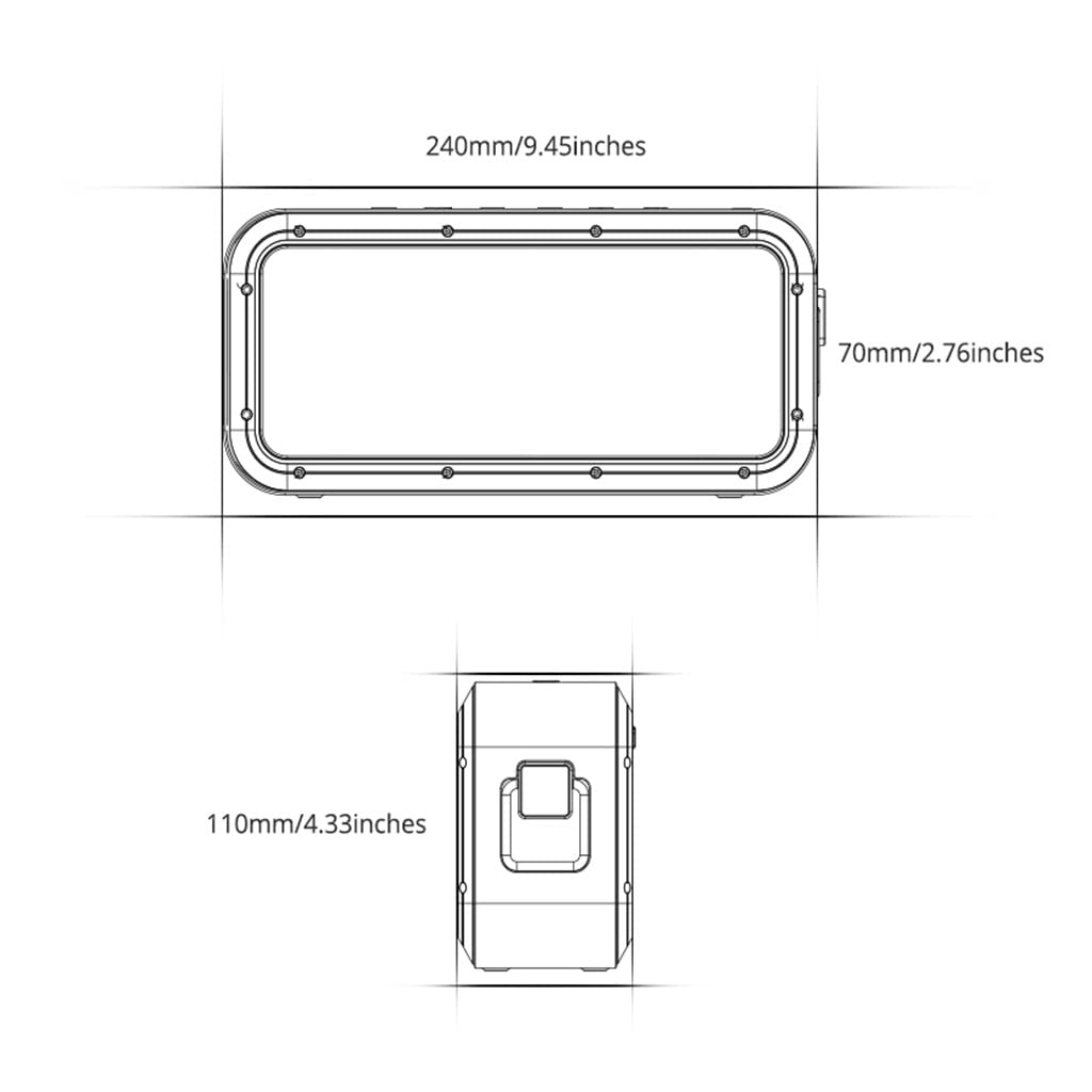 60W Speaker Speaker with IPX7 Waterproof, Support sync