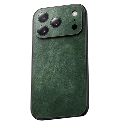 Vintage Leather Case for iPhone 17 Series with Full Lens Protection