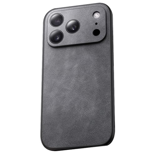 Vintage Leather Case for iPhone 17 Series with Full Lens Protection