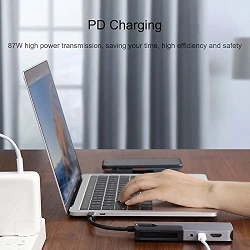 USB-C Hub with USB 3.0, VGA, Audio & RJ45 Ethernet Adapter