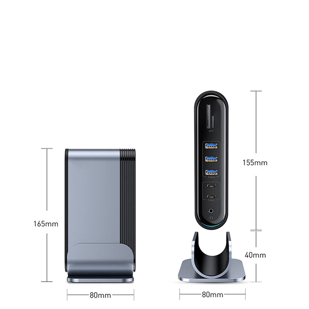 17-in-1 USB-C Docking Station with 4K HDMI, VGA, RJ45, USB 3.0 & PD Charging