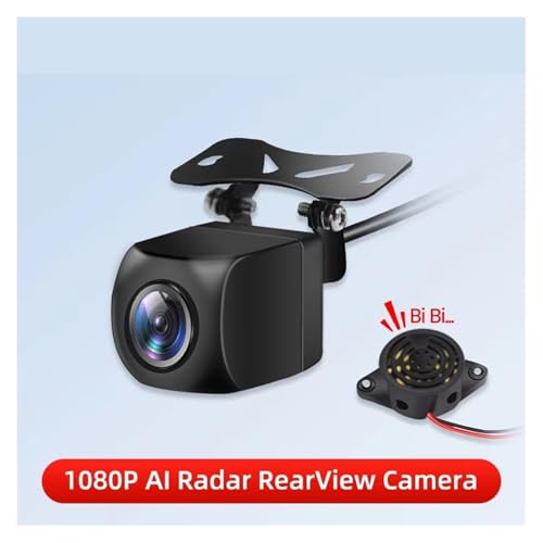 1080P AHD Car Rear View Camera with Radar Alarm, Waterproof & 145° Wide Angle