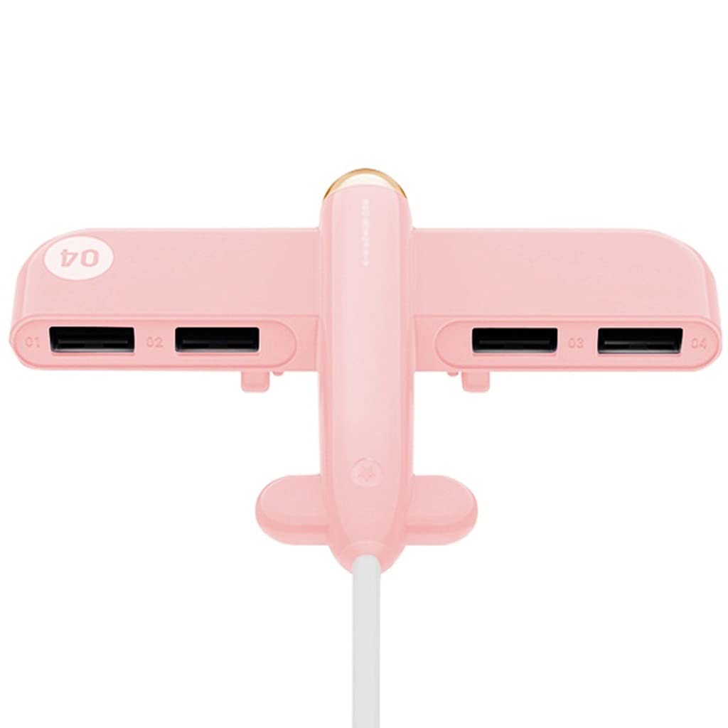 4-Port USB 2.0 Hub Splitter with Multi-Function Data Expansion