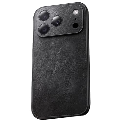 Vintage Leather Case for iPhone 17 Series with Full Lens Protection