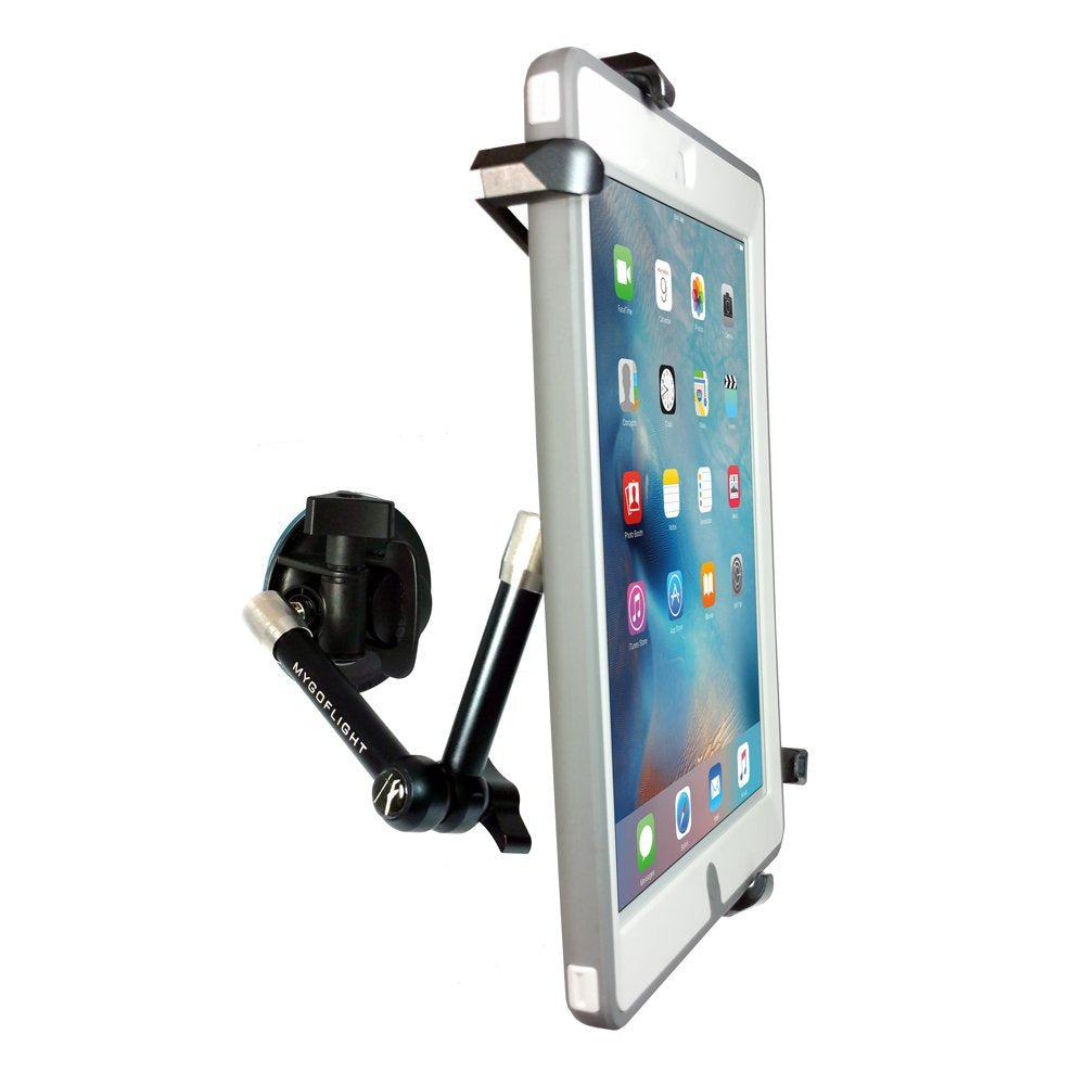 Suction Cup Tablet Mount with Articulating Arm & Universal Cradle, 7–11"