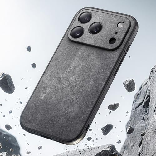 Vintage Leather Case for iPhone 17 Series with Full Lens Protection