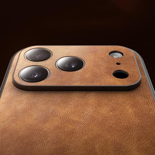 Vintage Leather Case for iPhone 17 Series with Full Lens Protection