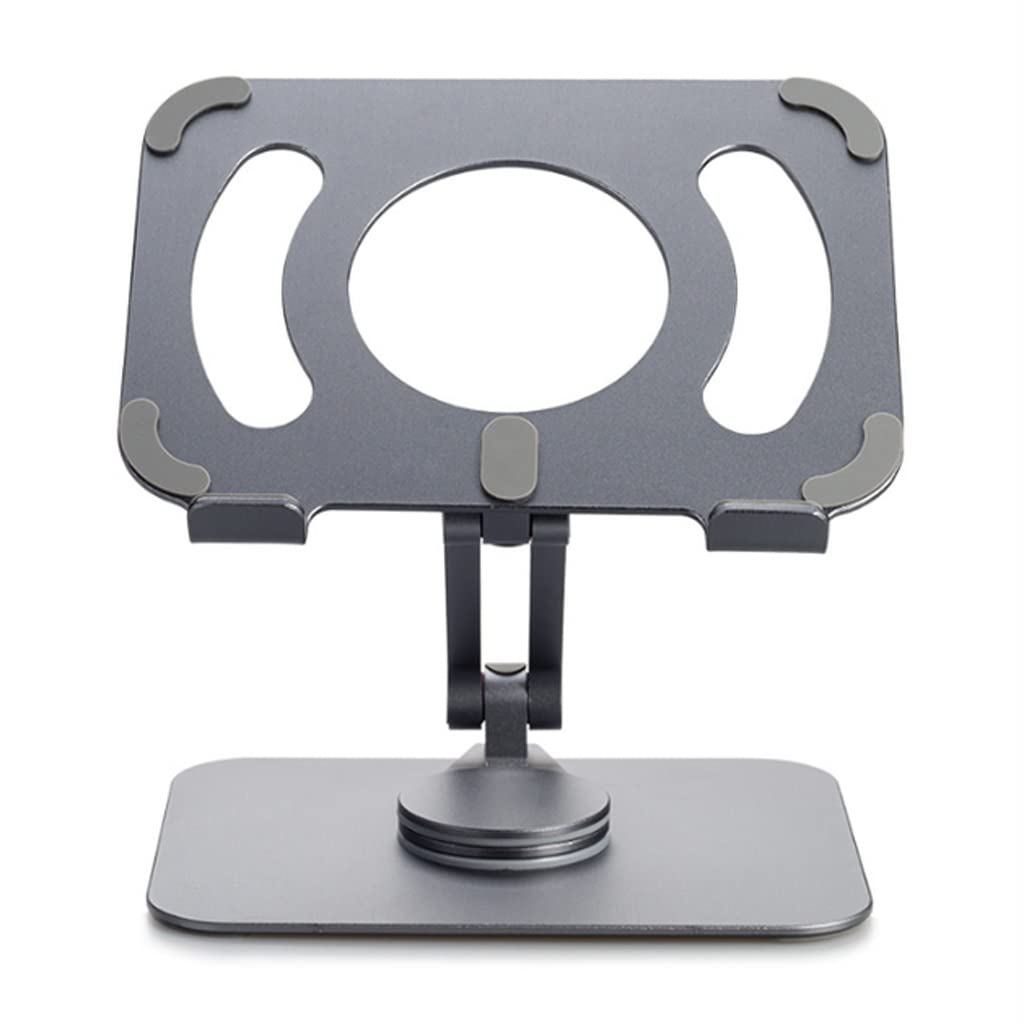 360° Rotating Metal Tablet & Laptop Stand for Desk Support