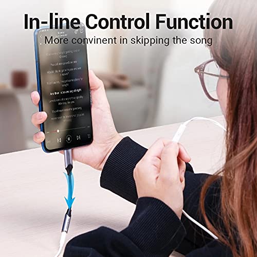 USB-C to 3.5mm Headphone Adapter with AUX Audio Cable