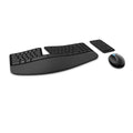 Ergonomic Wireless Keyboard and Mouse Combo with Comfortable Desktop Design