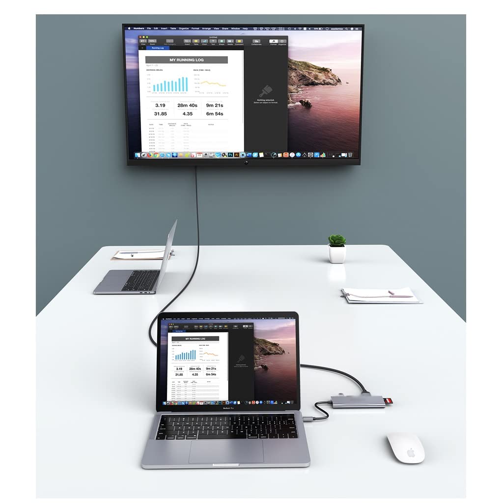 USB-C Hub with 4K HDMI, USB 3.0 Ports & Card Reader Adapter