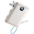 10000mAh Portable Power Bank with Built-in Cables & 22.5W Fast Charging