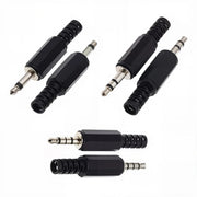 3.5mm Audio Plug Adapter for Microphone, Headphones & Earphones (5-Pack)
