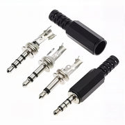 3.5mm Audio Plug Adapter for Microphone, Headphones & Earphones (5-Pack)