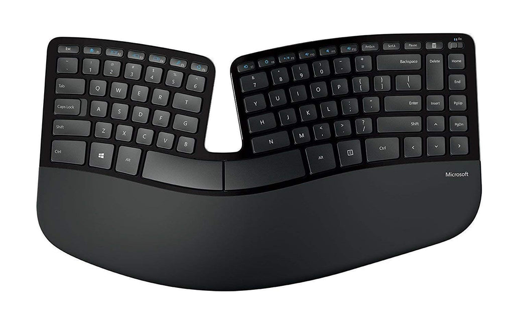 Ergonomic Wireless Keyboard and Mouse Combo with Comfortable Desktop Design