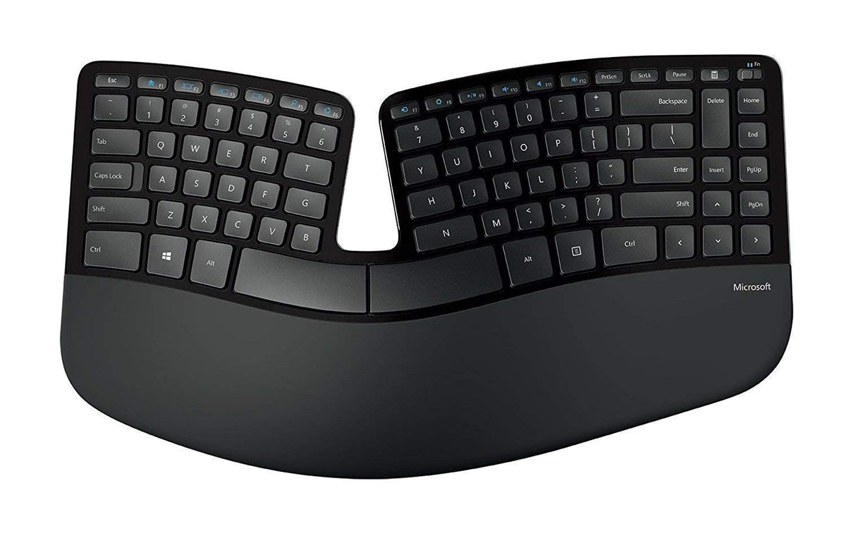 Ergonomic Wireless Keyboard and Mouse Combo with Comfortable Desktop Design