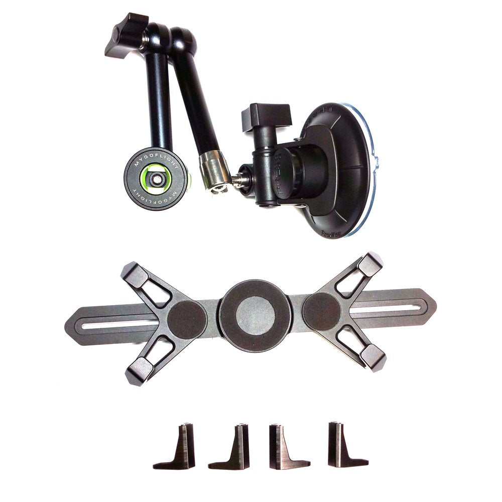 Suction Cup Tablet Mount with Articulating Arm & Universal Cradle, 7–11"