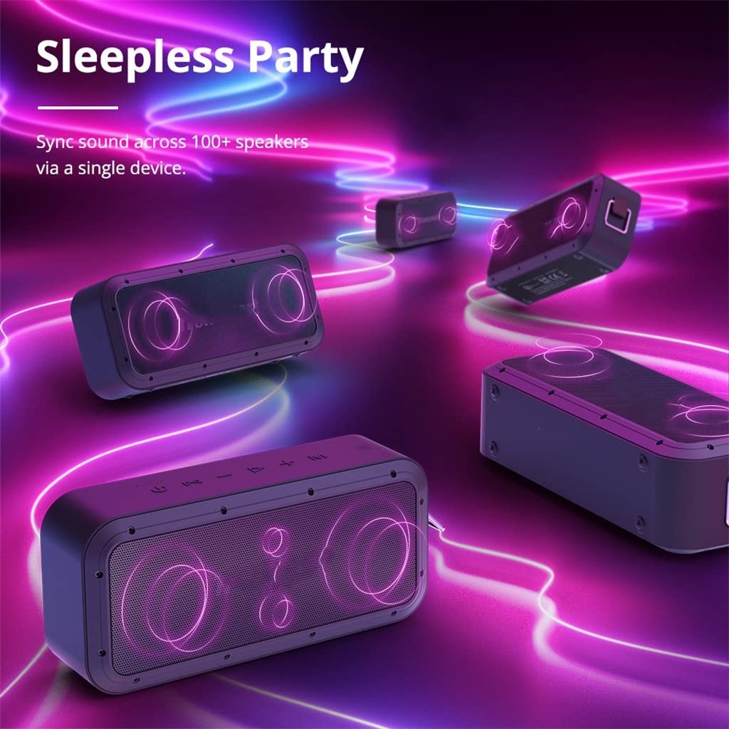 60W Speaker Speaker with IPX7 Waterproof, Support sync