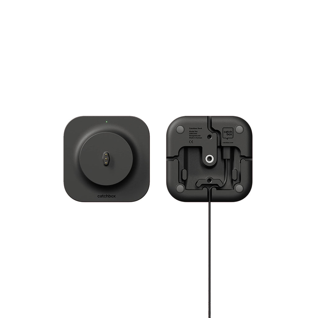 Wireless Throwable Microphone System with Charging Dock & Clip Accessories