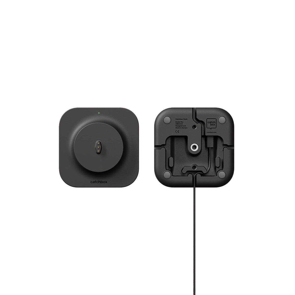 Wireless Throwable Microphone System with Charging Dock & Clip Accessories