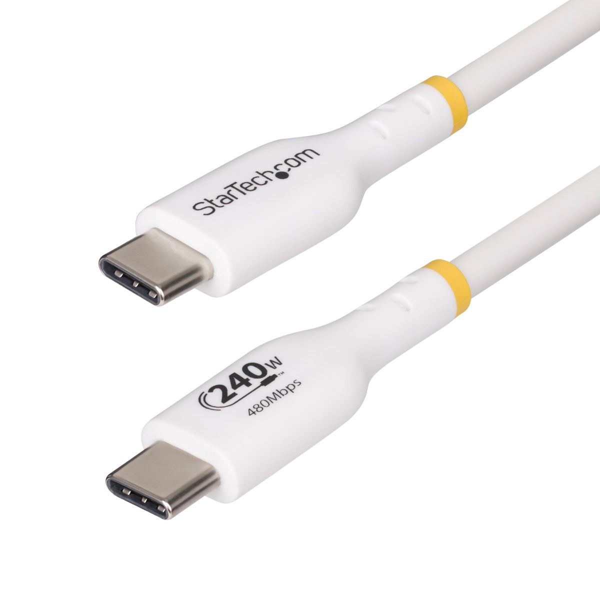 StarTech USB-C Cable 4m, 240W PD EPR, USB 2.0, White (USB2EPR4MW)