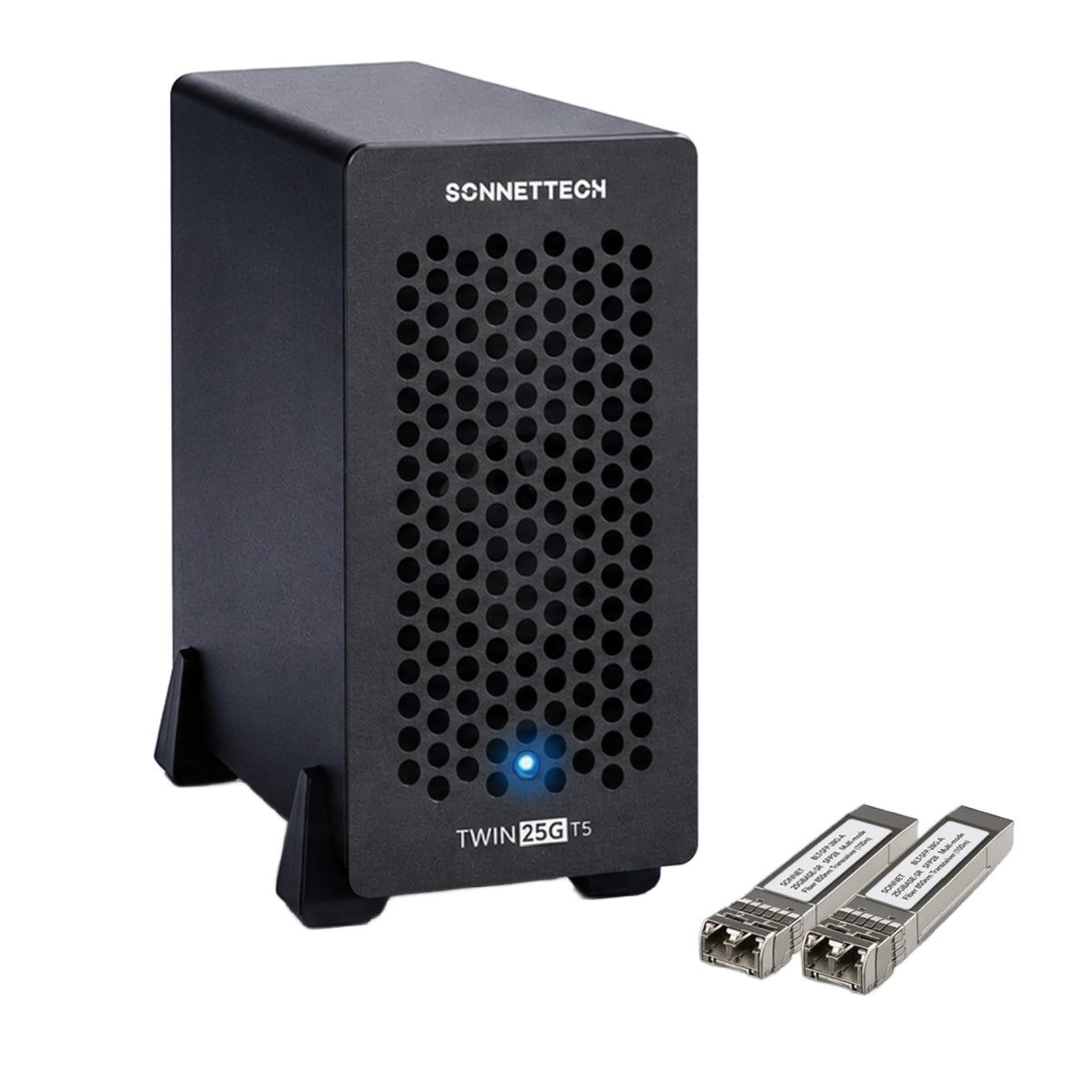 Thunderbolt 5 Dual 25GbE SFP28 Network Adapter for Mac & USB4