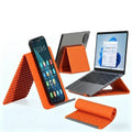 Flexible Foldable Phone & Tablet Stand, Bendable Multi-Angle Holder, Orange