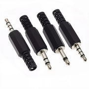 3.5mm Audio Plug Adapter for Microphone, Headphones & Earphones (5-Pack)