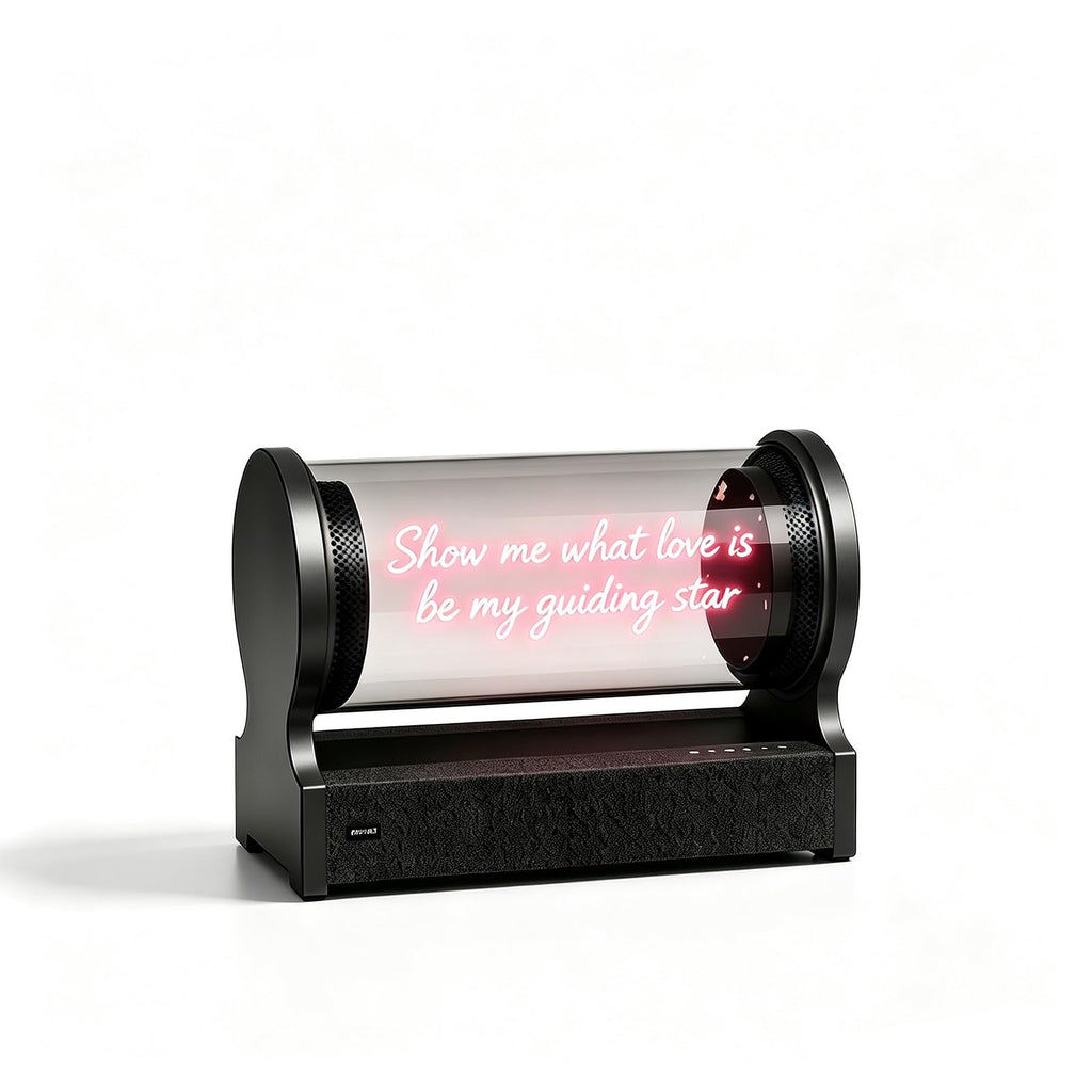 360° Holographic Lyrics Bluetooth Speaker, Portable Bluetooth Speakers