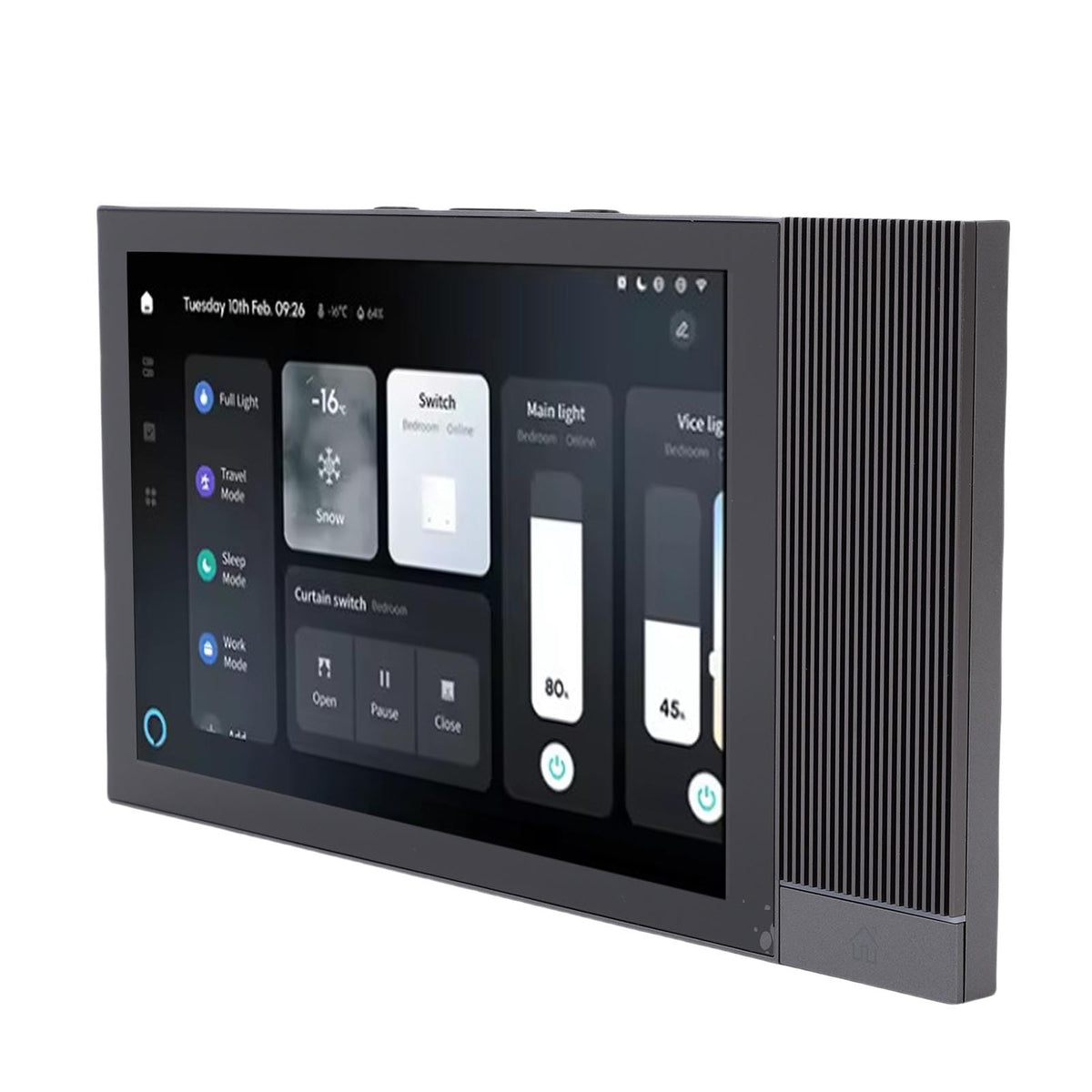 8" Smart Home Control Panel with Touch Screen, Voice Control & Dual Speakers