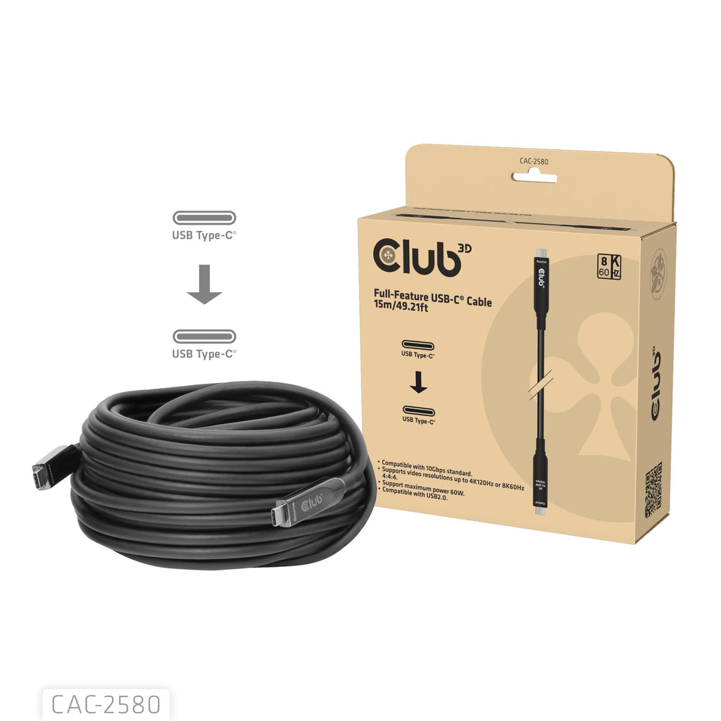 USB-C to USB-C Cable 60W Fast Charging, 10Gbps Data Transfer & 8K Video Support