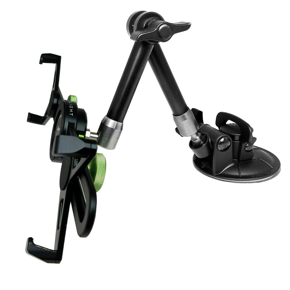 Suction Cup Tablet Mount with Articulating Arm & Universal Cradle, 7–11"