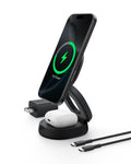Qi2 15W Wireless Fast Charging Station 2-in-1 iPhone Charger