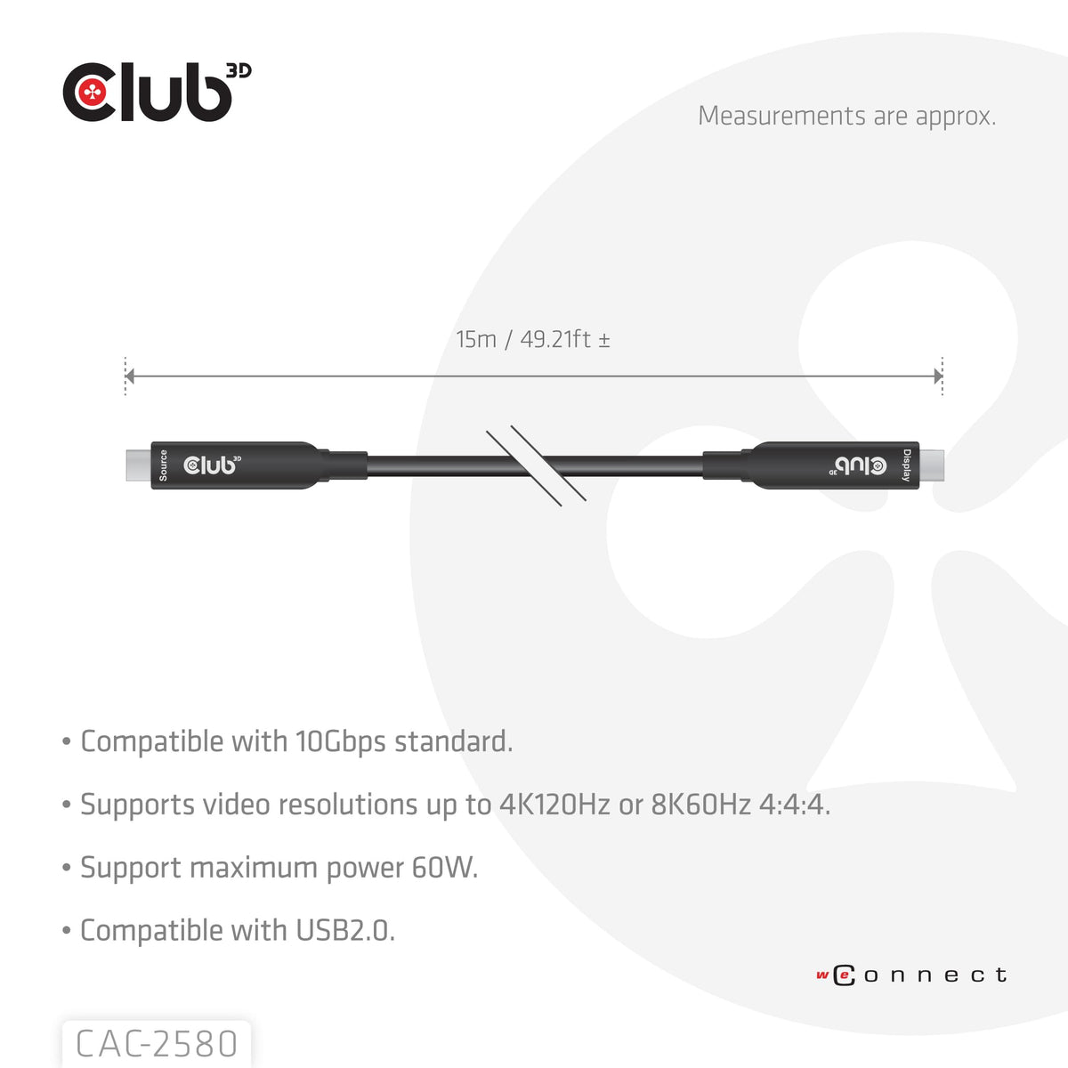 USB-C to USB-C Cable 60W Fast Charging, 10Gbps Data Transfer & 8K Video Support