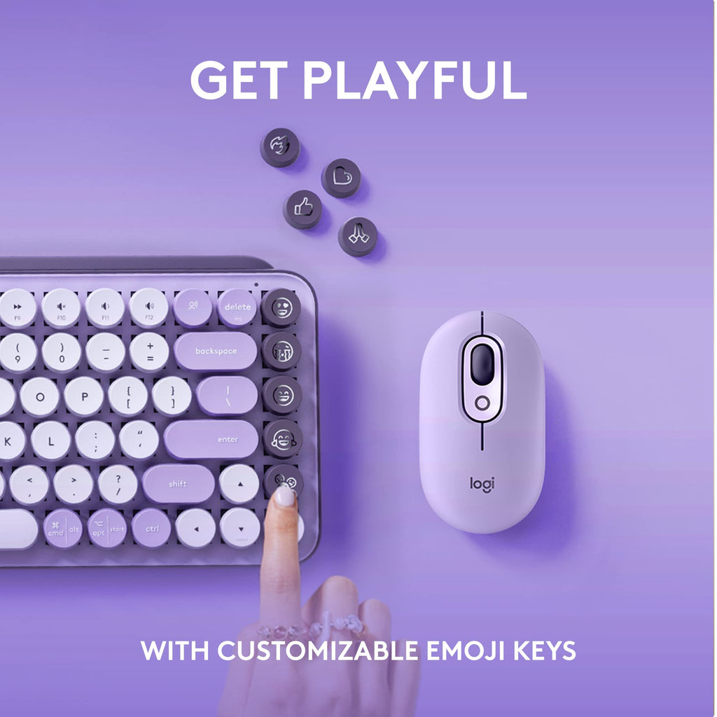 Compact Wireless Mechanical Keyboard with Emoji Keys