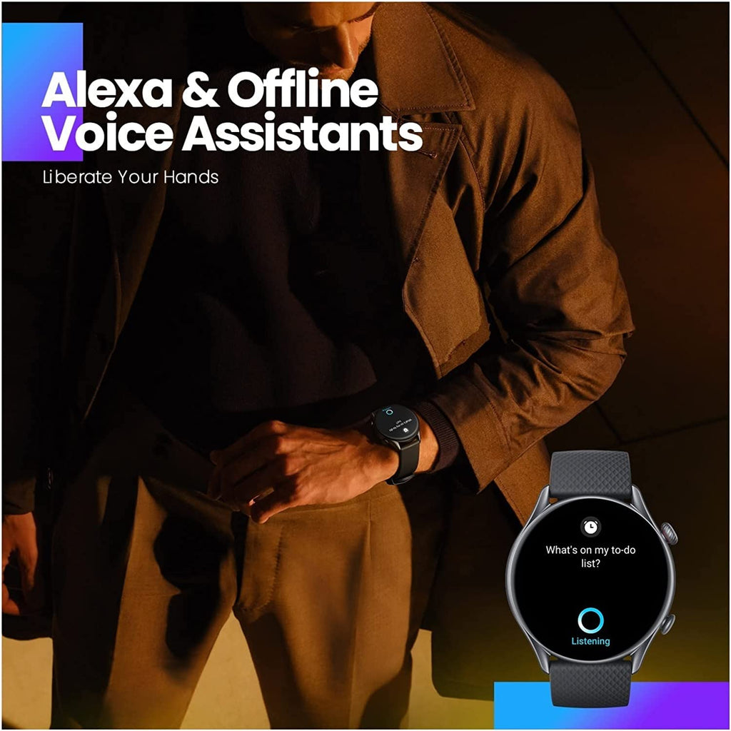 1.45" HD Smart Watch with AI Voice, Heart Rate Monitor & 150+ Sports Modes