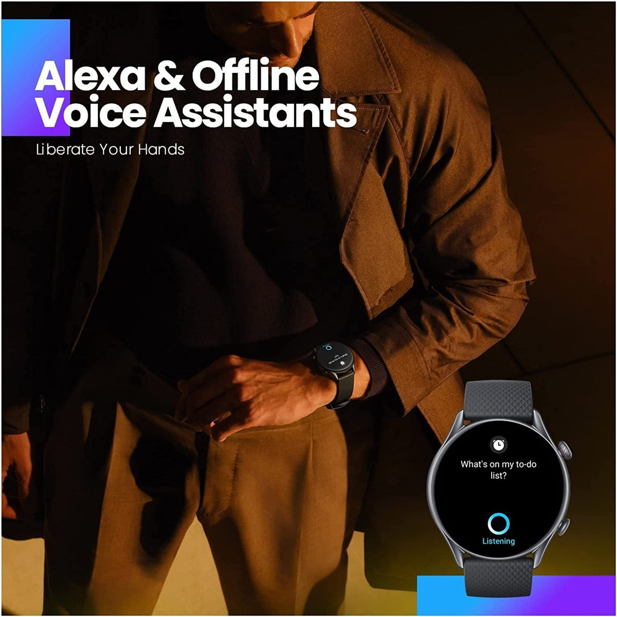 1.45" HD Smart Watch with AI Voice, Heart Rate Monitor & 150+ Sports Modes