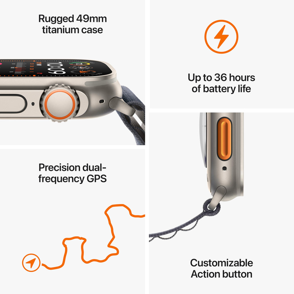 49mm GPS + Cellular Smartwatch with Titanium Case