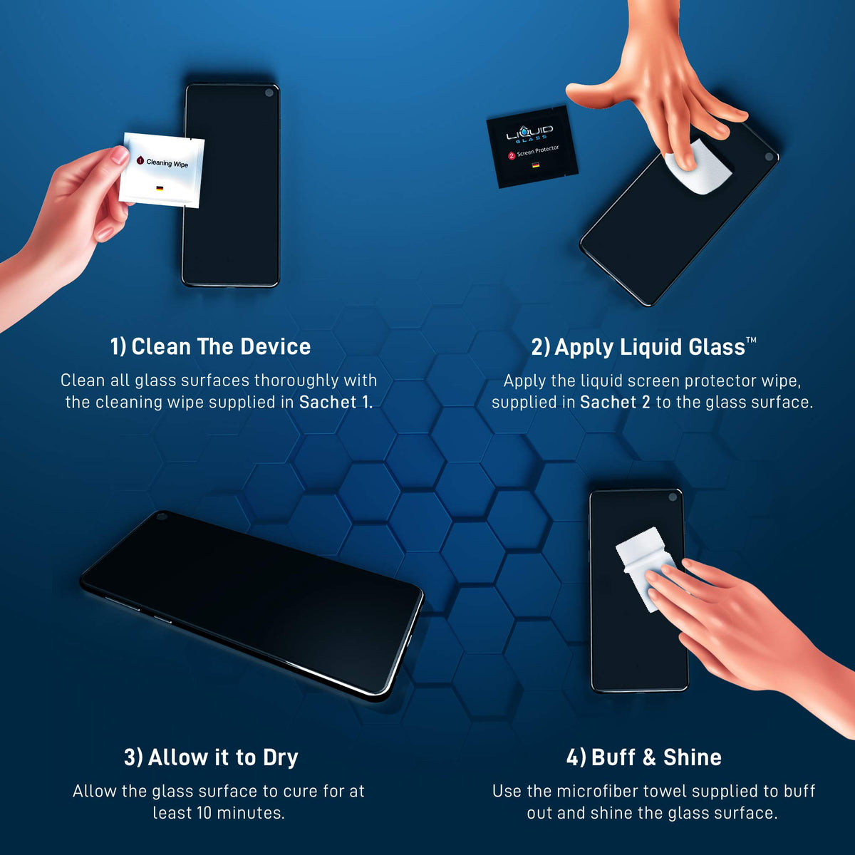 Universal Liquid Glass Screen Protector for Phones, Tablets & Smartwatches