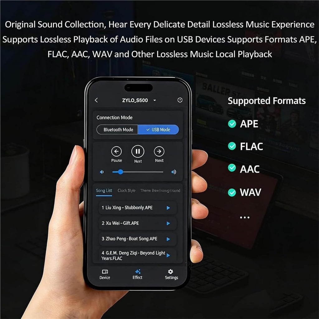 360° Holographic Lyrics Bluetooth Speaker, Portable Bluetooth Speakers