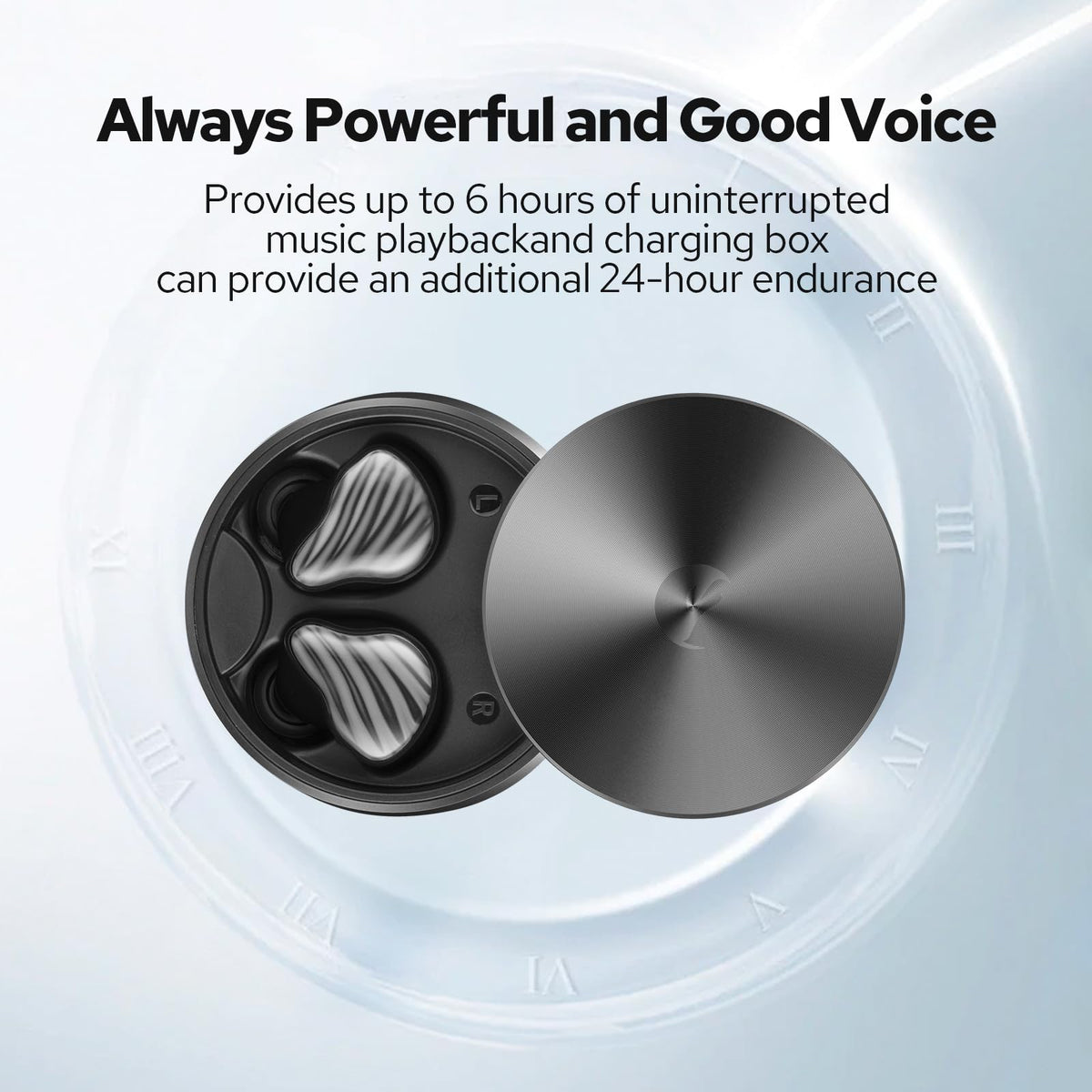 True Wireless Earbuds Bluetooth 5.2 with Noise Cancellation & 30-Hour Battery Life