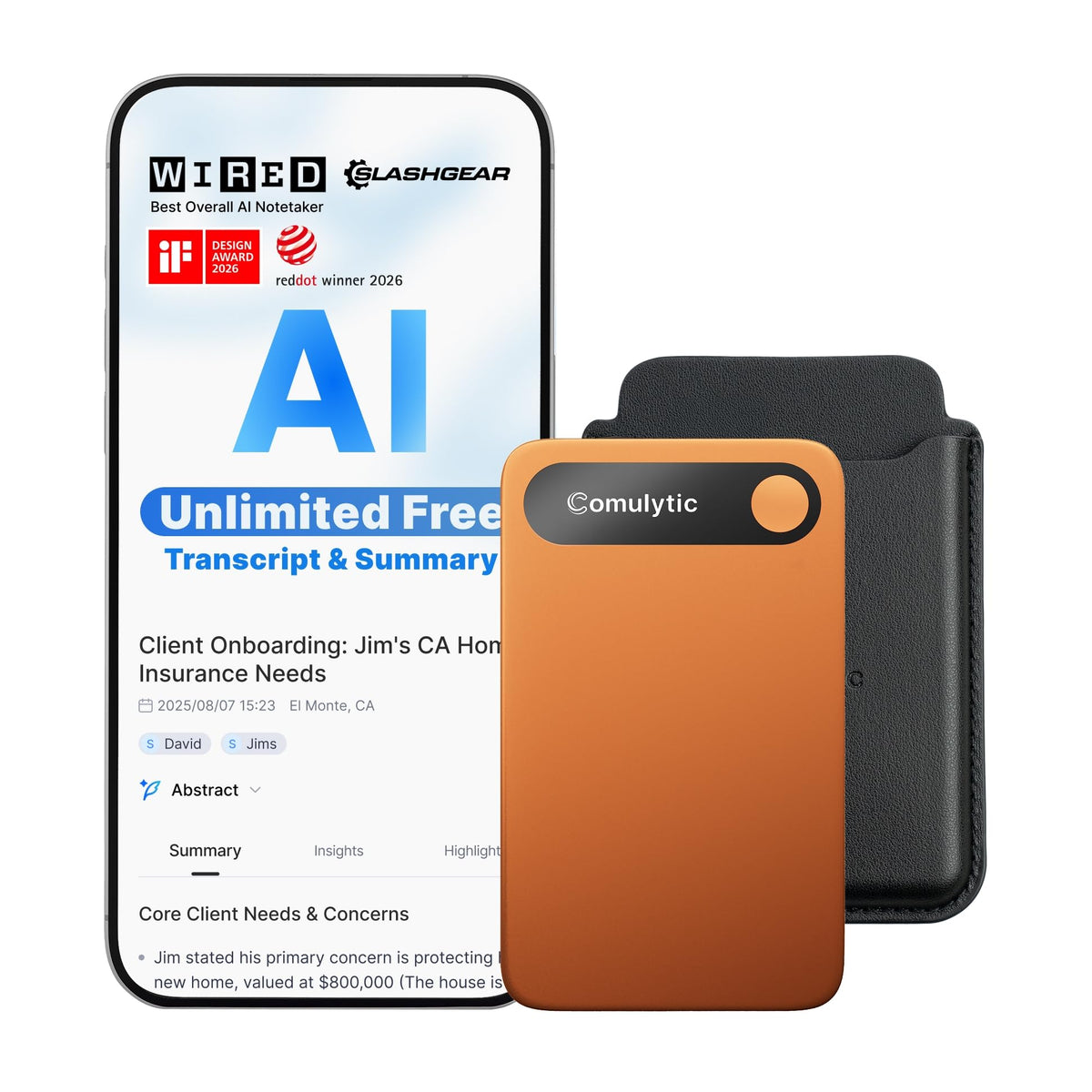 Comulytic Note Pro AI Voice Recorder