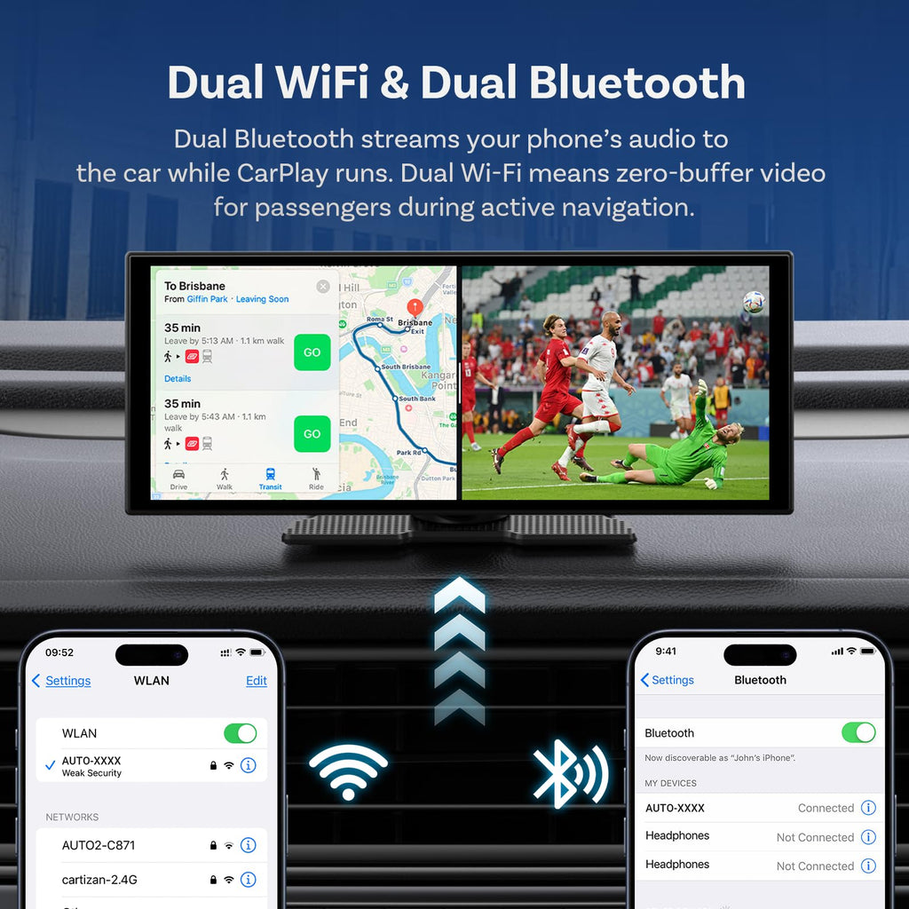 OTTOCAST ScreenFlow 11.4" Wireless CarPlay Screen for Car