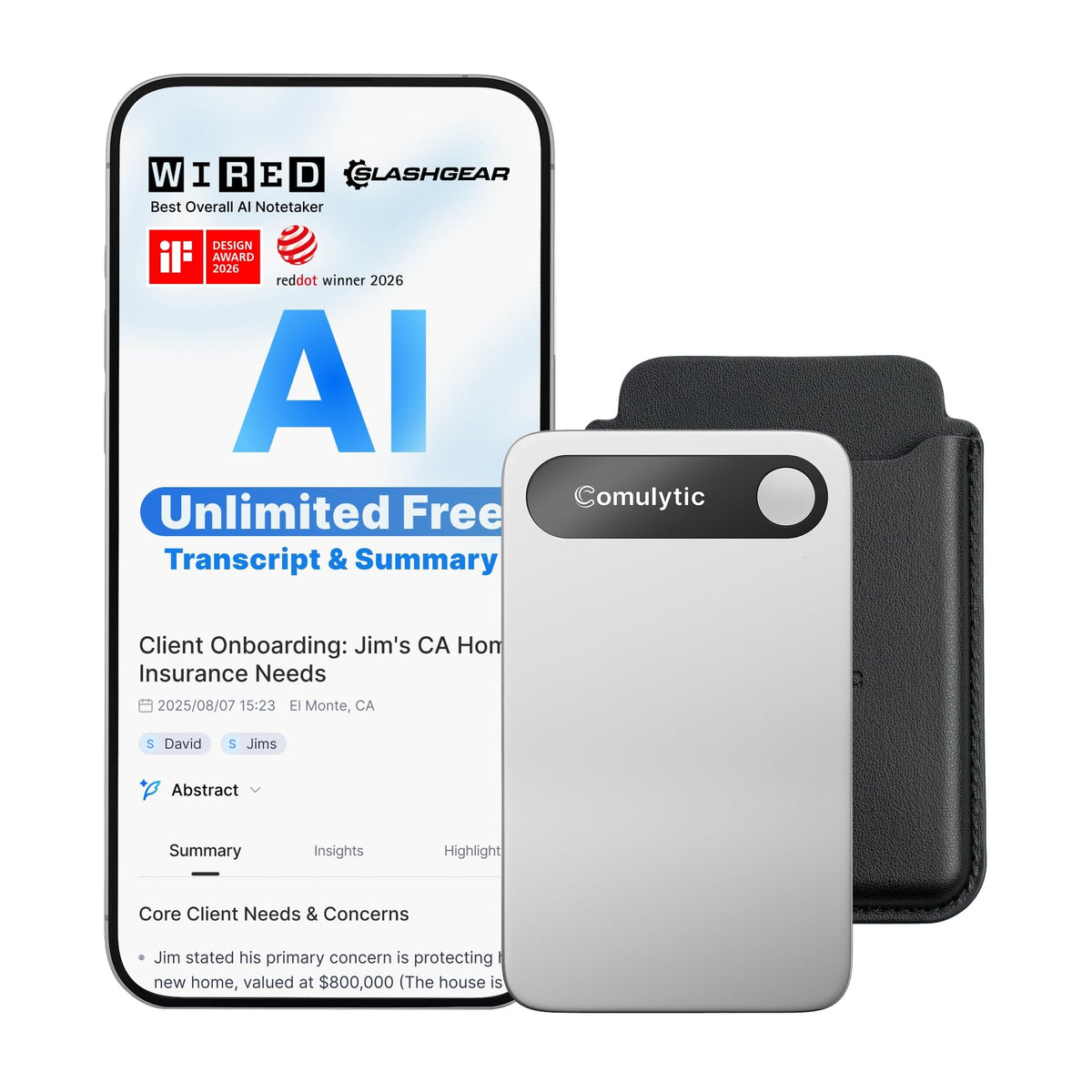 Comulytic Note Pro AI Voice Recorder