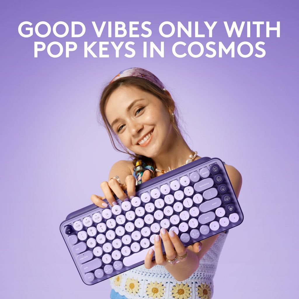Compact Wireless Mechanical Keyboard with Emoji Keys